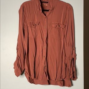 Maroon/ burgundy button up